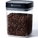 Espresso Tokyo コーヒーキャニスター ネオ 真空保存容器 ボタンを押して内部の空気を排出 コーヒー豆 保存容器 真空 密閉 Coffee Canister Neo (1500ml(コーヒー豆500g))