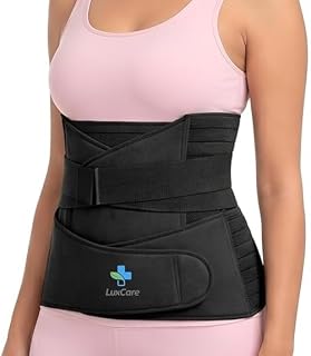 LUXCARE Premium 3-in-1 Postpartum Support Belt for Women | After Delivery Belly Wrap for C-Section Recovery | Adjustable P... Price In India