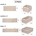 DIOMMELL 9 Pack Foldable Cloth Storage Box Closet Dresser Drawer Organizer Fabric Baskets Bins Containers Divider for Baby Clothes Underwear Bras Socks Lingerie Clothing,Beige 333
