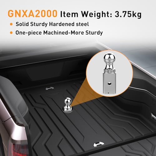 Image of Nilight GNXA2000 Gooseneck Hitch Ball Compatible with B&W Trailer Hitches, 2-5 /16 Inch Replacement Gooseneck Tow Hitch Ball 30,000lbs Load Capacity