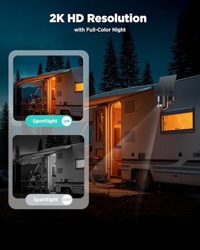 Image of LIWAN 4G LTE Cellular Security Camera, No WiFi Security Camera Wireless Outdoor with SIM Card, Solar Powered, 2K Color Night Vision, 360 View, PIR Sensor, Off Grid Cameras for Farm, Cabin, Job Site
