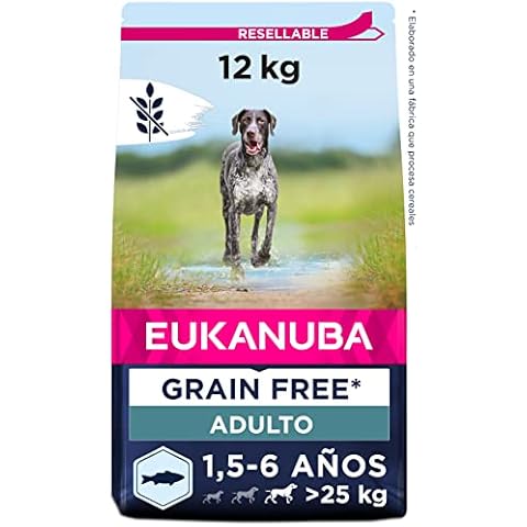 Eukanuba Grain Free Alimento para perros adultos de razas grandes Cover