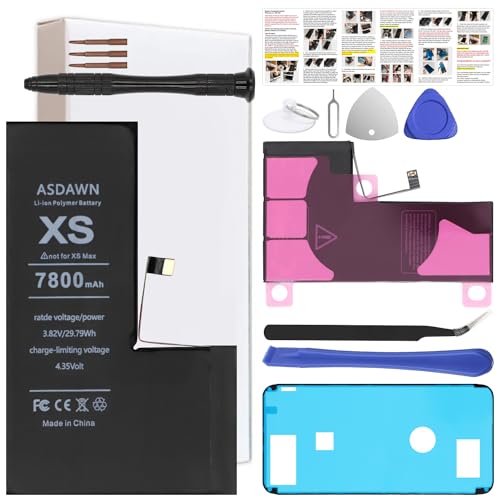 ASDAWN 7800mAh Battery for iPhone Xs (Not for X/XR/XS Max) Upgraded Higher Capacity iPhone Xs Battery Replacement for A2097 A1920 A2100 A2098 with Professional Tools