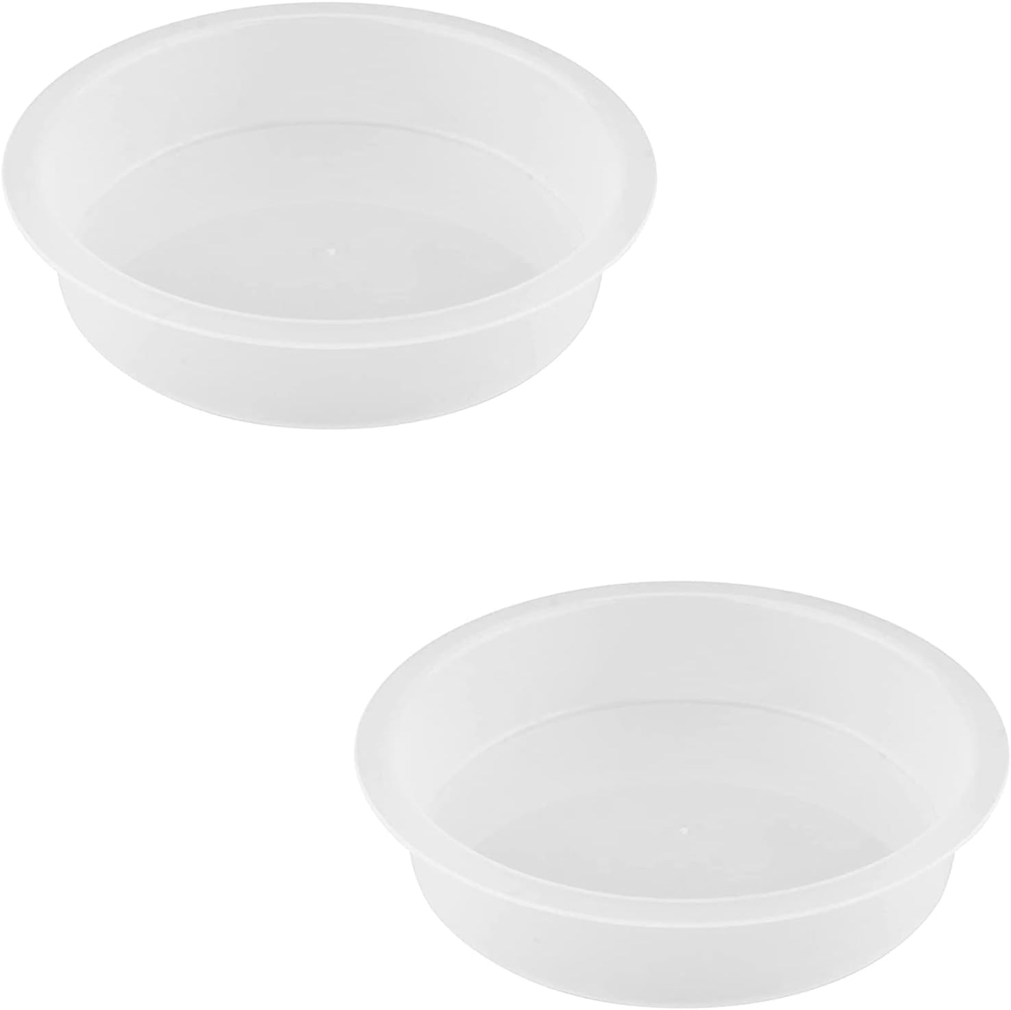 Amazon.com : Geetery 6 Pcs Plastic Bird Feeders Water Bowls Round