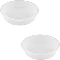 Vista 1 de 2 cuencos redondos de plástico para comederos para pájaros, comedero de semillas de aves silvestres, accesorios para baño de pájaros, bandeja