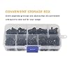 M3 Screws Kit, 360pcs (7 Sizes) M3-0.5mm Black Countersunk Flat Head Phillips Machine Screws and Hex Nuts Kit for 3D Printer Robot Project Toys RC Models