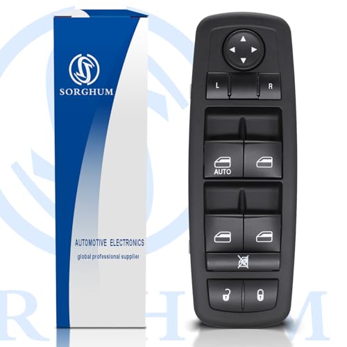 Sorghum Power Window Switch Driver Side - Master Window Switch Compatible with 08-12 Jeep Liberty Dodge Nitro 08-10 Dodge Journey 8+13 Pins Replace# 4602632AG 4602632AH 4602632AB 4602632AD 4602632AC - Thumbnail 7