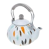 Bouilloire à thé vintage: opération pratique et facile, poignée anti-brûlure et capacité pour plus de commodité, fournitures pour la maison