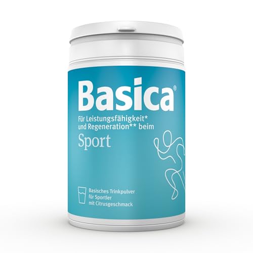 Basica® Trink-Basenpulver für Sportler | Citrusgeschmack | Kohlenhydrat-Elektrolyt-Lösung | basische Mineralien & Vitamine | für Leistung* und Regeneration** beim Sport | 660 Gramm Dose