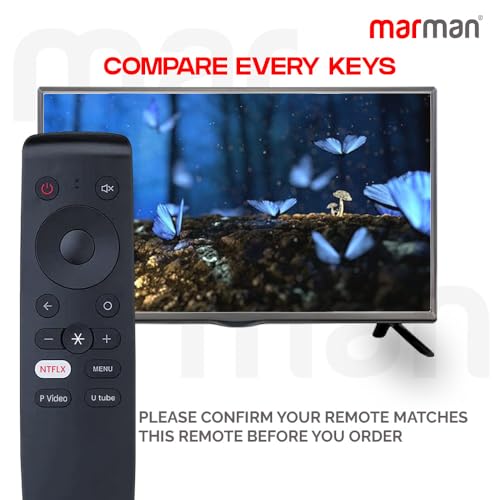 Image of marman Compatible with Oneplus Tv Non Voice Remote Control Suitable for 4K Smart Android Television with Hotkeys - Pairing Not Required - Match Remote Keys Exactly with Existing Original Remote