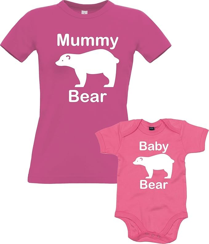 Conjunto de camiseta y body rosa fucsia S 36 el regalo ideal para el Día de la Madre 1