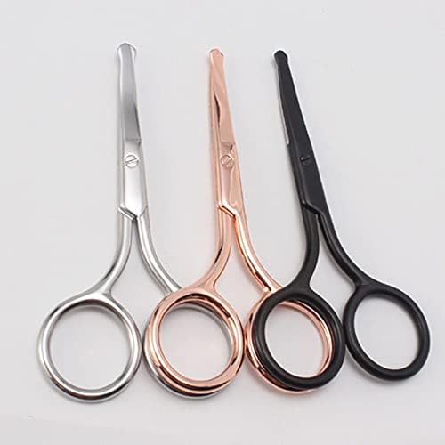 Craft Scissors 1 Pcs Stainless Steel Eyebrow Scissor Eyebrow Trimmer Eyebrow Eyelashes Nose Hair Scissor Manicure Scissors Cutter Nail Tools Scissors