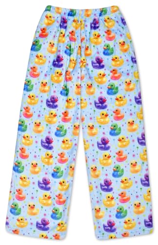 Image of iscream Big Girls Silky Soft Bold Print Plush Fleece Pants - Bold and Bright Collection