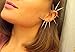Spiked Ear Cuff Handmade Silver Large Punk Rock Ear Wrap Tribal Jewelry Big Statement Climber Modern Cyberpunk Urban Earrings No Piercing Men Goth Headdress