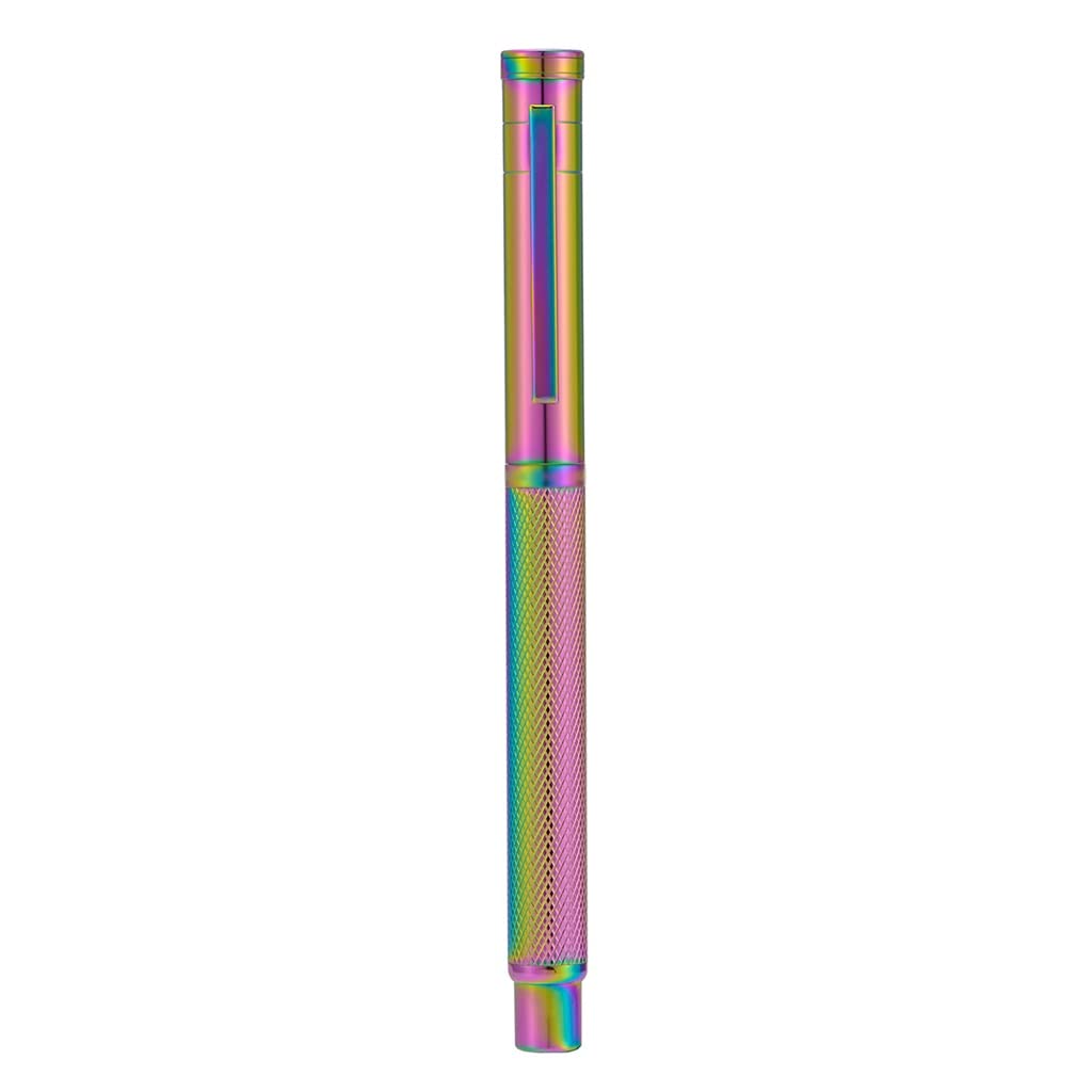 Stylo plume en métal coloré avec pointe F/plume - Belle texture d'arbre pour le bureau, la maison