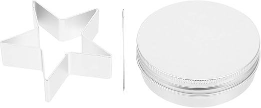 BESPORTBLE Cutters de Cookie Sulc Set: Hot 2021 TV Korea Game Party Support Cutters Biscuit Moldes Diy Moldes Sanduíche de Sanduíche Com Lata de Agulha (Estrela)