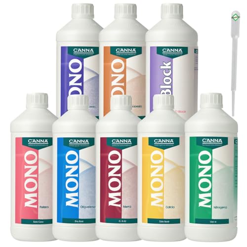 Set de fertilizantes mono-nutrientes Weedness Canna de asimilación rápida para plantas