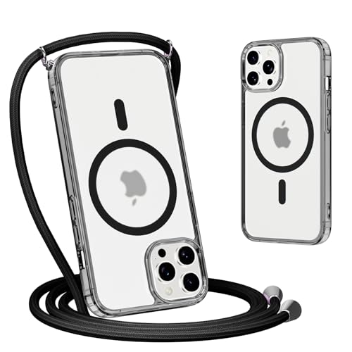Yoedge Cover IPhone 13 Pro Max Con Cordino E MagSafe: Trasparente, Morbida E Antiurto