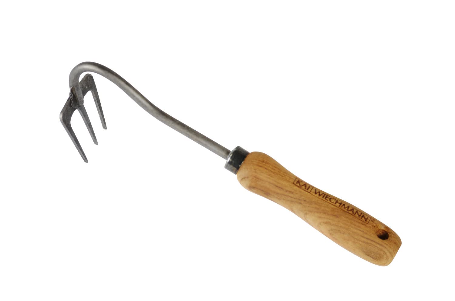Teak Handharke Blumen Harke Kralle geschmiedet mit Teakholz Griff Premium