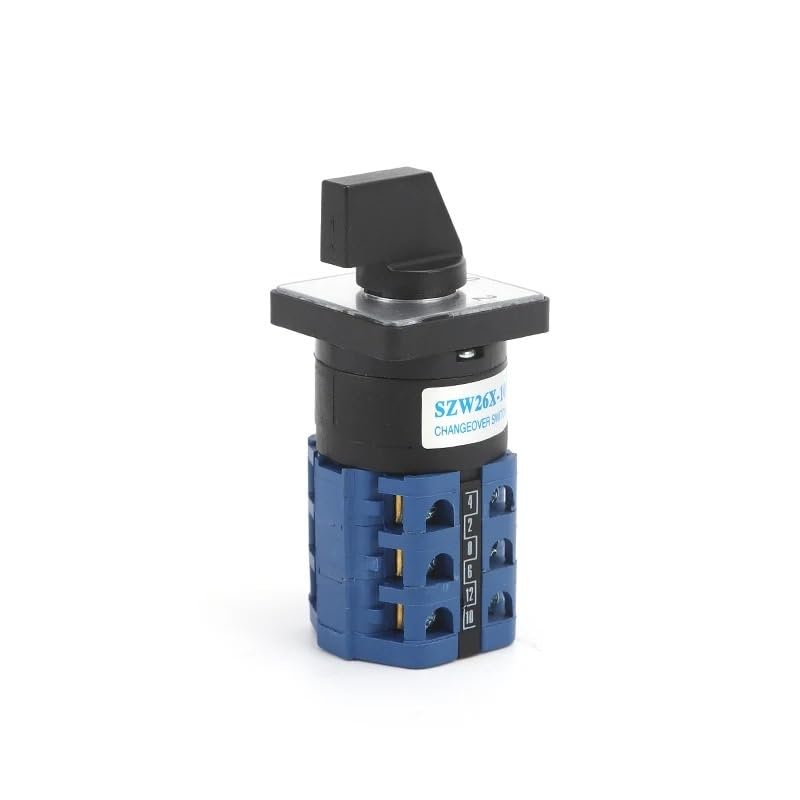 SZW26/LW26-10 10 A On-Off-On Changeover Selector Rotary Power Knob Selection Cam Switch D101.1 D202.2 D303.3 BIANMTSW (10A D101.1)