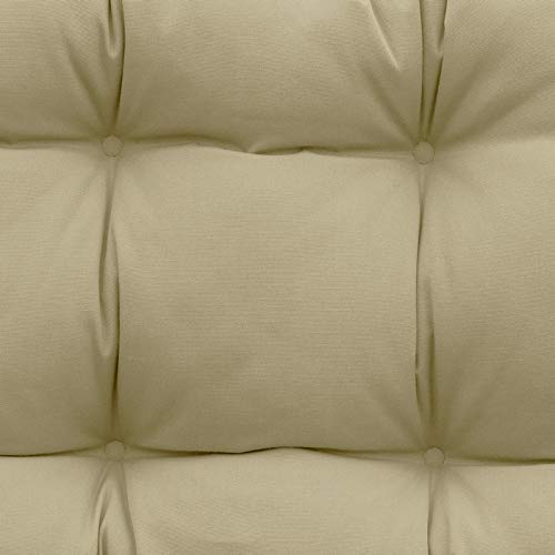 Image of QILLOWAY Indoor /Outdoor Square Seat Patio Cushion - 19-Inches,Pack of 4 (Beige)