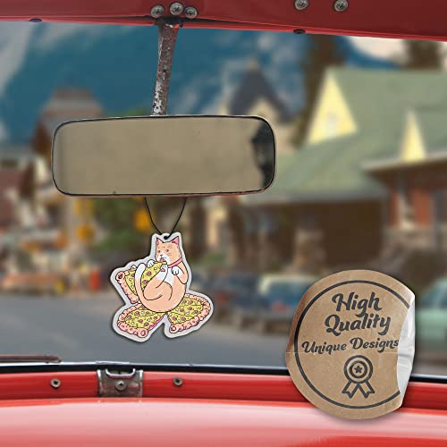 Image of 4 Pack Furry Friends Car Air Freshener Collection (Pizza Cat)