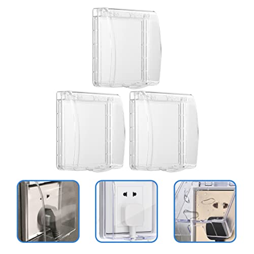 Cabilock 3 Pcs Caixa de Tomada à Prova D'água Interruptor de Parede Caixa de Painel Pvc Caixa de In