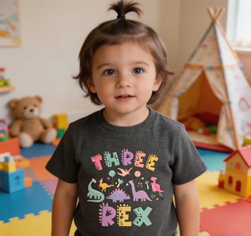 Image of Toddler Boys Girls 3rd Birthday Shirts for Baby Kids 3 Years Old Birthday Outfit for Party Short Sleeve Tshirt