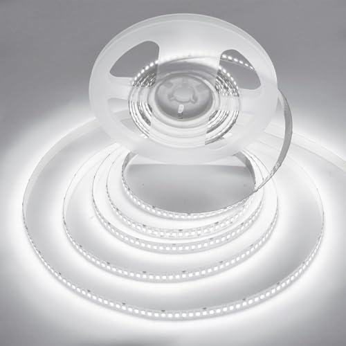 Image of SUYOOULIN LED Strip Lights, SMD 2835 1200 LEDs Light Strips, 33t /10m 18000LM Flexible AC 110V Waterproof IP68 LED Ribbon Lighting for DIY Christmas Home Indoor Outdoor Decor(Daylight White 6500K)