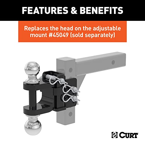 CURT Manufacturing 45008 Dual-Ball and Clevis Bar with 2" and 2-5/16" Balls by CURT - Image 4