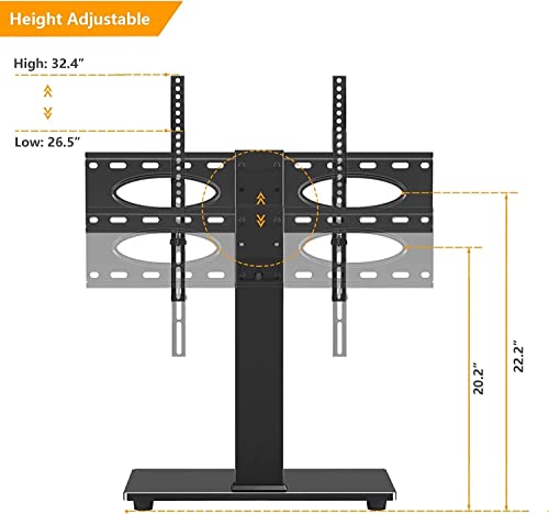 Soporte móvil universal para TV con ruedas y altura ajustable miniatura 2