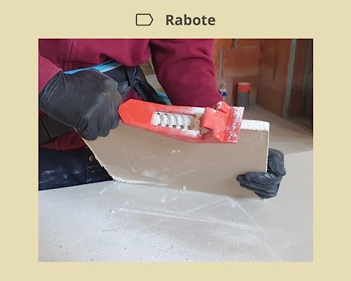 RATNAK® Lève-Plaque Manuel 3-en-1 pour Plaquiste – Lève placo - Lève porte - Râpe placo - Râpe/Rabot - Transport, Levage & Rabotage – Plaque de Plâtre - Cloison Sèche – Dégonde porte – vue 6