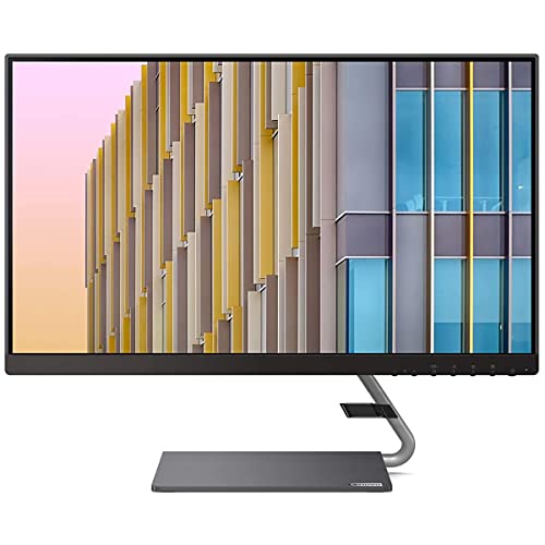 Lenovo Q24h-10 23.8-inch QHD (2560 x 1440) USB-C LCD Monitor, LED Backlit, AMD FreeSync, 75Hz, 4ms, 99% sRGB, Speakers, Low Blue Light by Lenovo - Used condition - US$182.16
