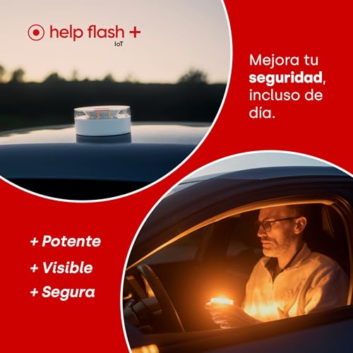 Miniatura 5 de Help Flash Iot Luz De Emergencia V16 Con Geolocalización Pack 2 Uds, Exigible En 2026, Conectada Con Dgt 3.0, Señal V-16, Aviso Ubicación, Plan De Datos Incluido, Mayor Visibilidad