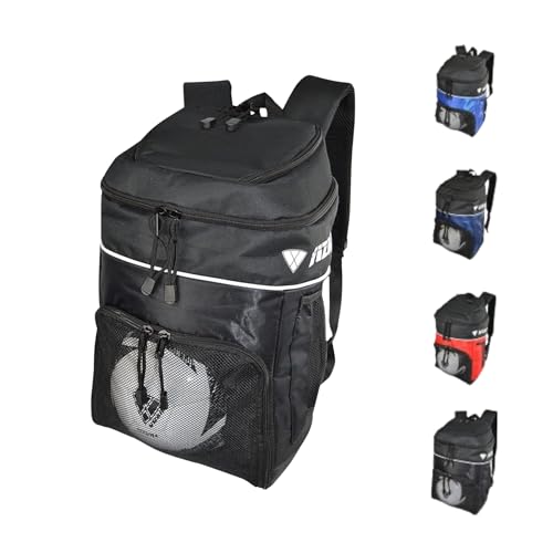 Sac à dos Vizari Sport USA Titan noir pour ranger ballon et crampons