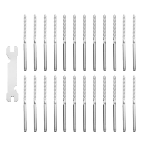 NUOBESTY Herrajes Para Barandilla De Terraza Kit De Cable Acero Inoxidable Fácil De Instalar