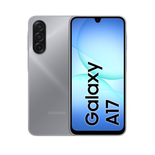Samsung Galaxy A17, 3 anni di Garanzia del produttore, Android 15, Display Super AMOLED 6.7", 4GB RAM, 128GB, Batteria 5.000 mAh, Resistenza IP54, Memoria espandibile, Gray [Versione Italiana]