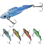HANDING Armor Blade Bait with Mustad Hook, Freshwater or Saltwater Bass Fishing Lures, Lifelike M...