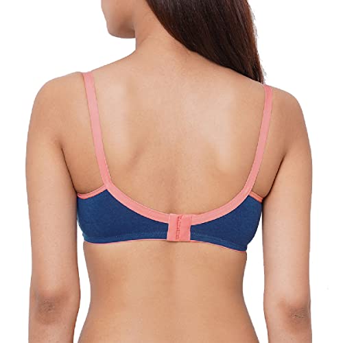 Image of Inner Sense Organic Cotton Bamboo Nursing Bra for Women I High Coverage Feeding Bra with Lace Detailing on Neckline I Non Padded Maternity Wear with Wirefree Design