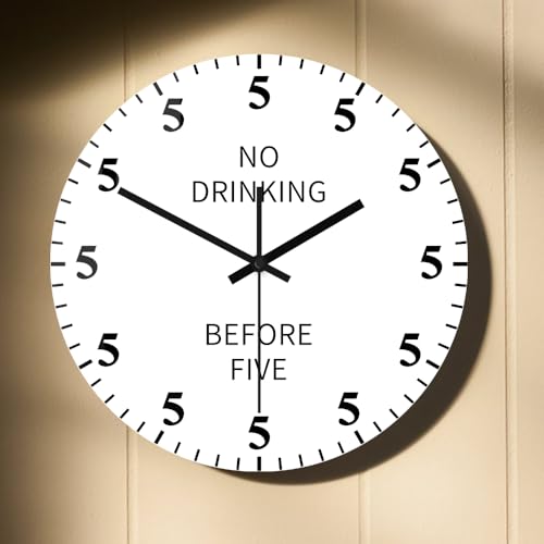 Horloge Its Five O'Clock Somewhere idée cadeau insolite 38 cm
