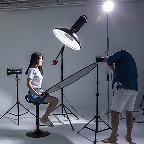 43 In/110Cm Light Reflector 7-In-1 Photography Lighting Reflector Collapsible Multi-Disc With Bag For Photo Studio Photography Outdoor Lighting, Translucent/Silver/Gold/White/Black/ Green/Blue #TOP5