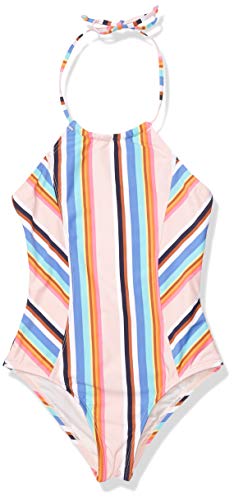 Image of Hobie Girls High Neck Halter One Piece Swimsuit