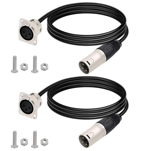 Câble d'extension XLR mâle femelle XLR3 3 broches montage en rack scène