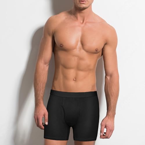 DF DUALFERV Mens Underwear, 8 Pack Mens Underwear Boxer Briefs, Soft Cotton Underwear Men, Breathable Spandex Underwear2