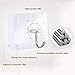 Transparent Adhesive Hooks 15 kg(Max),Free Sticky Hangers with Stainless Hooks Reusable Utility Towel Bath Ceiling Hooks (20Pack -Adhesive Hooks)
