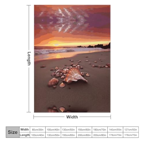 Couverture polaire coucher de soleil pour cocooning sur canapé 127x178 - 3
