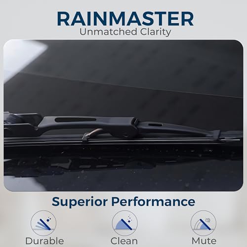 Image of Woscher Car Wiper Blade 16 Inch | Flat Blade Performance | High-Speed All-Weather Wiping | Universal Fit | Single Wiper Blade for Cars