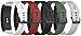 FitTurn [5Pack]16mm Bands Compatible with FITVII Slim Fitness Tracker, Replacement Colorful Silicone Wristband Adjustable Accessory Bands Strap for FITVII Slim Fitness Tracker Women Kids (FiveColors*B)