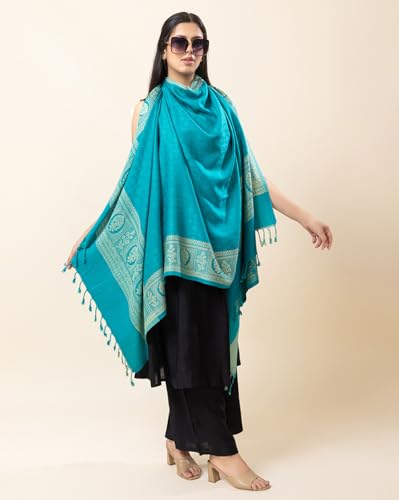 Image of Wrap me Warm Shawl for Women | Soft Viscose Acrylic Poly Wool Shawl - Warm & Lightweight Winter Wrap - Stylish Ethnic Stole for Women - 1010