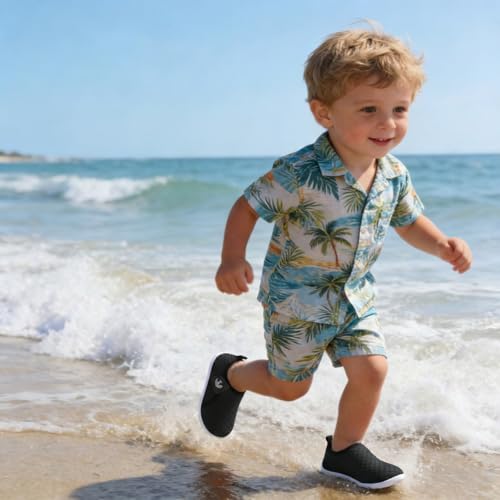 Image of FEETCITY Baby Boys Girls Water Sport Shoes Barefoot Kids Aqua Socks Quick-Dry Beach Swim Pool Shoes